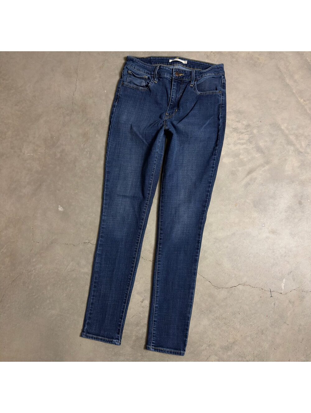 Levi's 721 High Rise Skinny Jeans Womens 29x30 Dark Wash